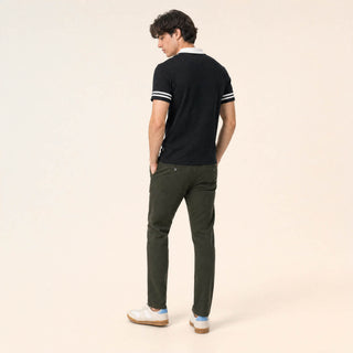 Polo con Estampado Varsity para Hombre Forever 21 #color_negro
