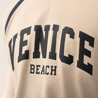 Playera Raglan con Estampado para Hombre Forever 21 #color_hueso