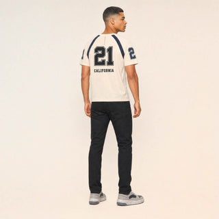Playera Raglan con Estampado para Hombre Forever 21 #color_hueso