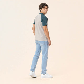 Polo Raglan con Contraste para Hombre Forever 21 #color_gris