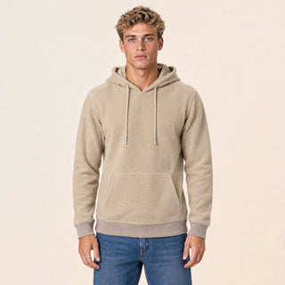 Sudadera Hoodie con Bolsillo para Hombre Forever 21 #color_beige