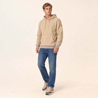 Sudadera Hoodie con Bolsillo para Hombre Forever 21 #color_beige