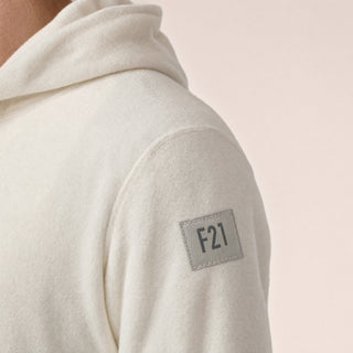 Sudadera Hoodie con Bolsillo para Hombre Forever 21 #color_hueso