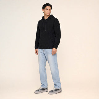 Sudadera Hoodie con Bolsillo para Hombre Forever 21 #color_negro