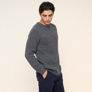 Sueter con Textura en Relieve para Hombre Forever 21 #color_gris-oscuro