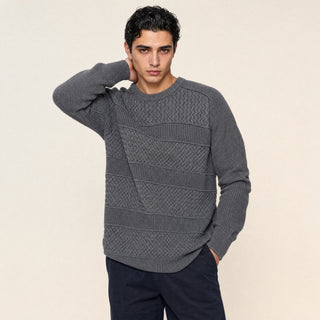 Sueter con Textura en Relieve para Hombre Forever 21 #color_gris-oscuro