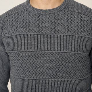 Sueter con Textura en Relieve para Hombre Forever 21 #color_gris-oscuro