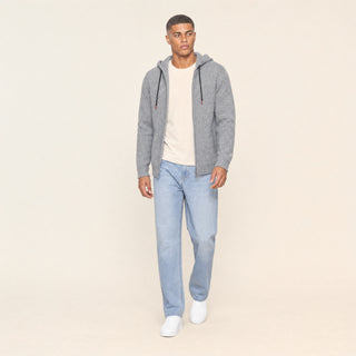 Suéter Hoodie con Cierre para Hombre Forever 21 #color_gris