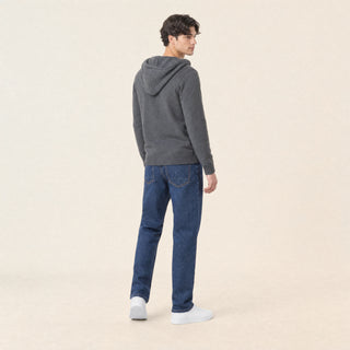 Suéter Hoodie con Cierre para Hombre Forever 21 #color_negro