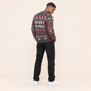 Suéter Navideño con Estampado para Hombre Forever 21 #color_gris