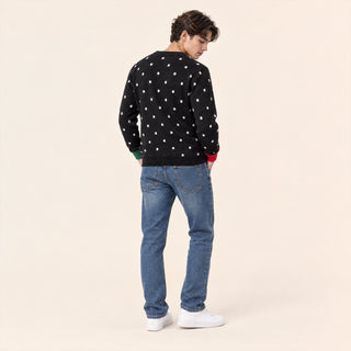 Suéter Navideño con Estampado para Hombre Forever 21 #color_negro
