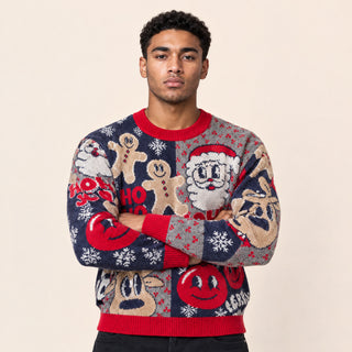 Suéter Navideño con Estampado para Hombre Forever 21 #color_rojo