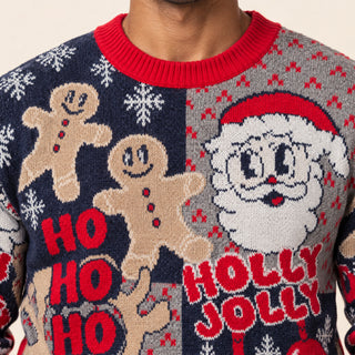 Suéter Navideño con Estampado para Hombre Forever 21 #color_rojo