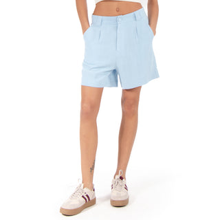 Short de Lino con Pinzas