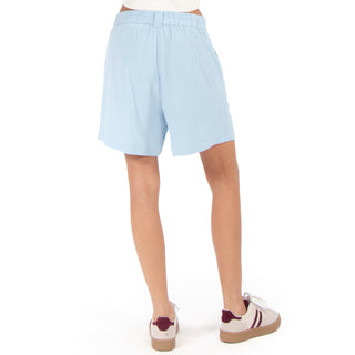 Short de Lino con Pinzas