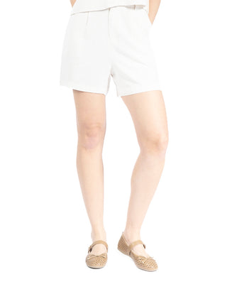 Short de Lino con Pinzas
