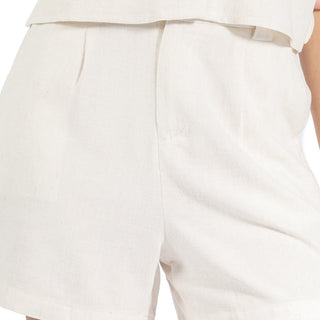 Short de Lino con Pinzas