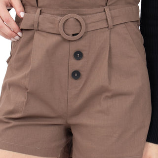 SHORT PARA MUJER FASHION WITH BELT & BUTTONS FOREVER 21