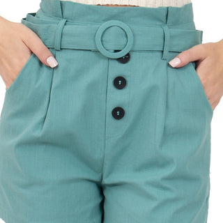 SHORT PARA MUJER FASHION WITH BELT & BUTTONS FOREVER 21