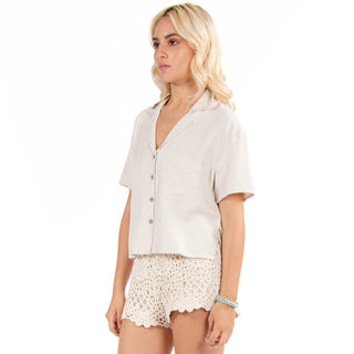 SUMMER LINEN BLOUSE