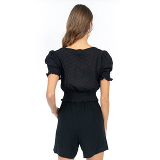 BLUSA CRUZADA CON RESORTE PARA MUJER FOREVER 21