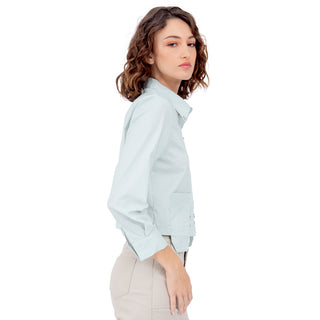 BLUSA LONG FIT CON POCKETS PARA DAMA FOREVER 21