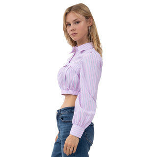 Blusa Crop Manga Larga