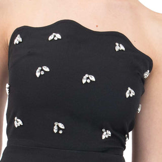 TOP PARA MUJER STRAPLESS WITH STONES FOREVER 21