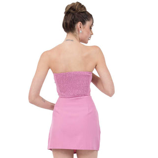 Top Strapless con Brillos