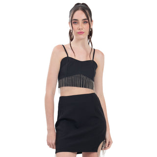 TOP PARA MUJER FASHION WITH CHAINS FOREVER 21