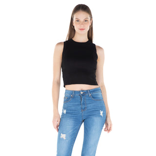 TOP CUELLO REDONDO PARA DAMA FOREVER 21