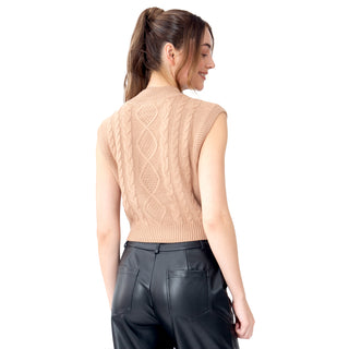 CHALECO PARA MUJER BRAIDED KNIT FOREVER 21