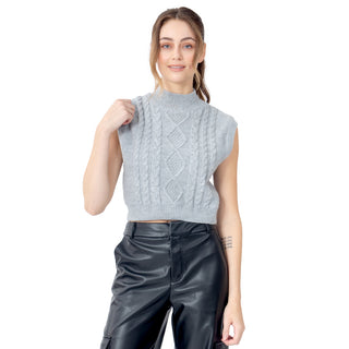 CHALECO PARA MUJER BRAIDED KNIT FOREVER 21