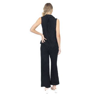 Chaleco de Lino con Rayas