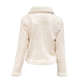 CHAMARRA PARA MUJER SUEDE AVIATOR JACKET FOREVER 21