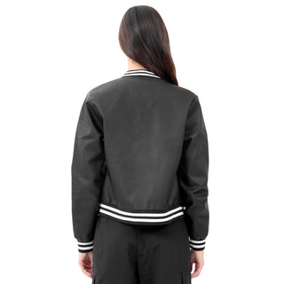 CHAMARRA PARA MUJER BOMBER JACKET PU FOREVER 21