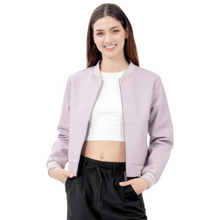 CHAMARRA PARA MUJER BOMBER JACKET PU FOREVER 21