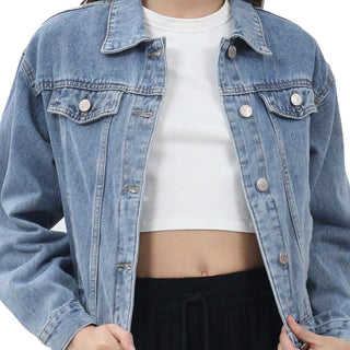 CHAMARRA PARA MUJER JACKET DENIM BASIC FOREVER 21