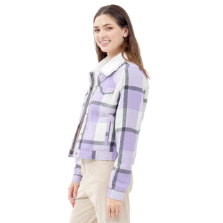 CHAMARRA PARA MUJER FLANNEL/ SHERPA JACKET FOREVER 21