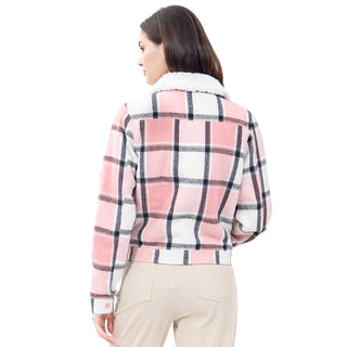 CHAMARRA PARA MUJER FLANNEL/ SHERPA JACKET FOREVER 21