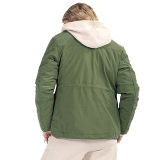 CHAMARRA PARA MUJER LONG JACKET WITH HOODIE