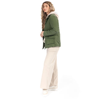 CHAMARRA PARA MUJER LONG JACKET WITH HOODIE