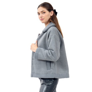 CHAMARRA PARA MUJER SUEDE SHERPA WITH BUTTONS FOREVER 21