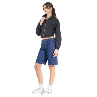 Chamarra Crop sin Capucha