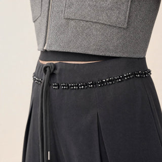 Chamarra Cropped con Cuello Pelo para Mujer Forever 21 #color_gris