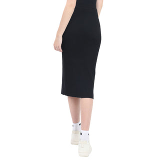 FALDA PARA MUJER KNIT LONG FITTED SKIRT FOREVER 21