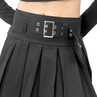 FALDA PARA MUJER FASHION PLEATED SKIRT WITH BELTS FOREVER 21