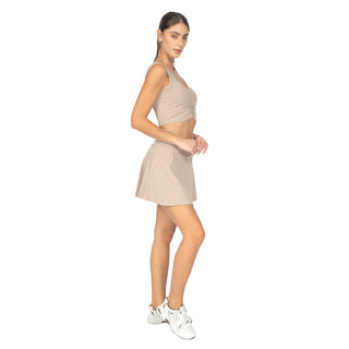 Falda mini deportiva con cintura cruzada