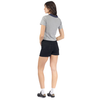 Falda Denim con Short y 5 Bolsillos