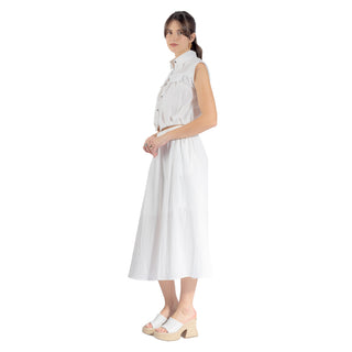 Falda Larga Lisa con Cintura Elástica